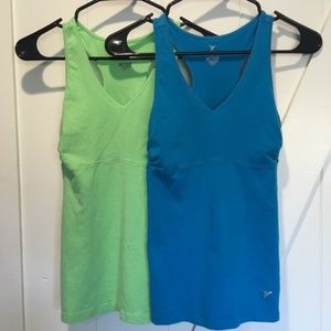Pair of Old Navy Bright Active Tops